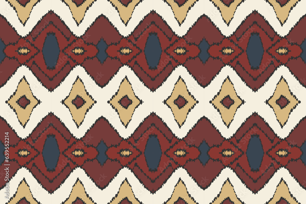 Ikat Damask Paisley Embroidery Background. Ikat Patterns Geometric Ethnic Oriental Pattern traditional.aztec Style Abstract Vector illustration.design for Texture,fabric,clothing,wrapping,sarong. Ikat Damask Paisley Embroidery Background. Ikat Patterns Geometric Ethnic Oriental Pattern traditional.aztec Style Abstract Vector illustration.design for Texture,fabric,clothing,wrapping,sarong.