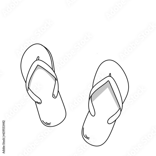 flip flops design illustration vector icon