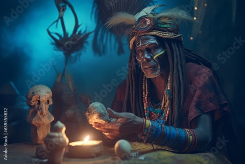 African shaman. Generate Ai