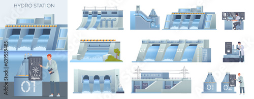 Hydro Station Flat Composition Set