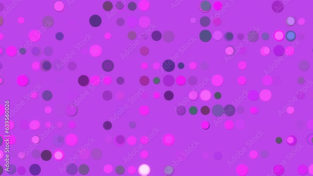 Looping abstract multicolor Circle animation.Screensaver. pink blue purple Circle balls background. 10 Sec Loop Looping abstract multicolor Circle animation.Screensaver. pink blue purple Circle balls background. 10 Sec Loop