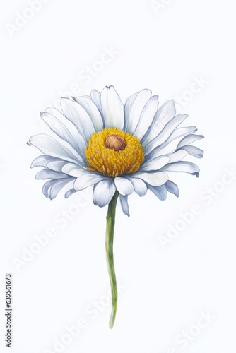 Cammomile flowers. AI generated illustration