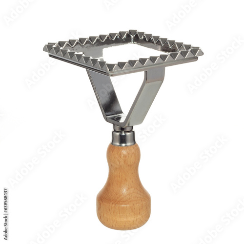 baking dish, for ravioli, on a white background