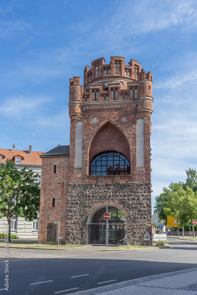 Medieval Tangermünde Gate in Stendal, Saxony-Anhalt, Germany