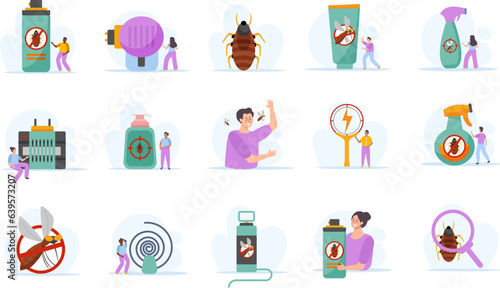 Repellents Flat Icons Collection