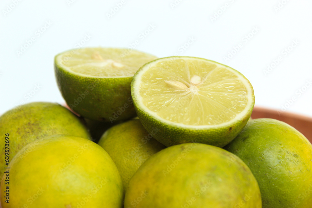 Green Lime, isolated on white background Green Lime, isolated on white background