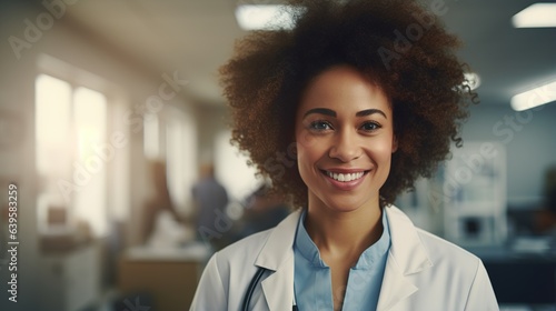 portrait of a female doctor at hospital