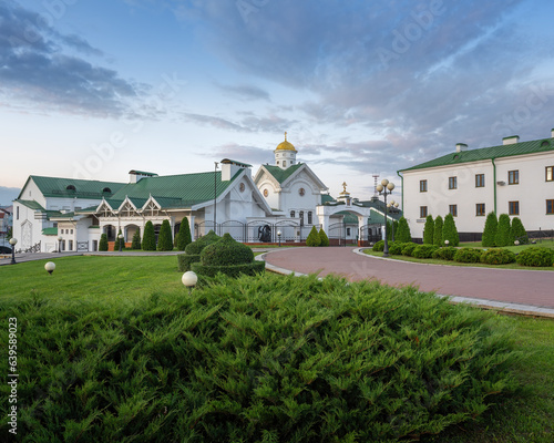 Church of St. Cyril of Turov at sunset - Minsk, Belarus photo