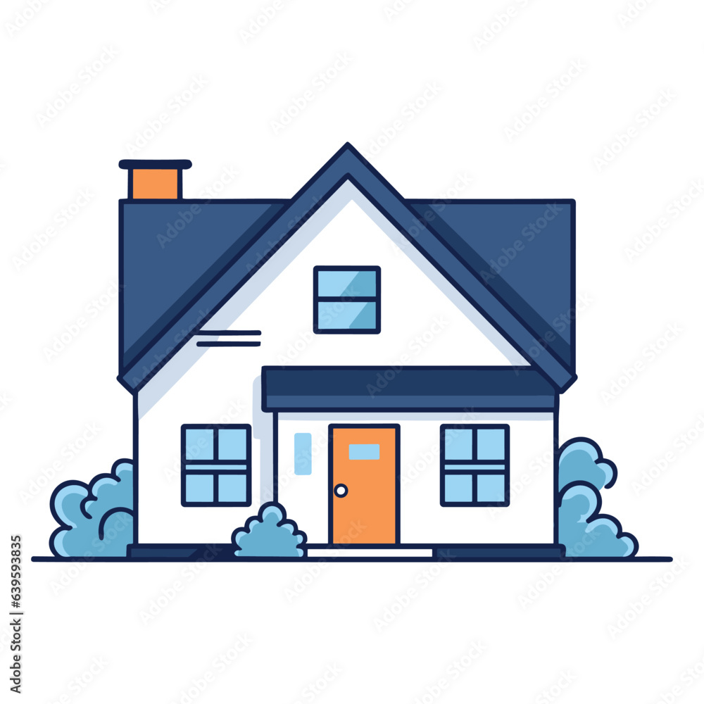 3d flat vector house home real estate logo illustration vector rental property coloring book page 3d flat vector house home real estate logo illustration vector rental property coloring book page