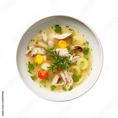 chicken soup with egg