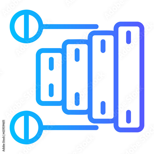 xylophone gradient icon