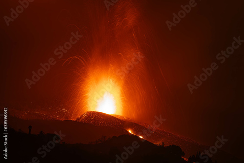 Eruption of Volcano Tajogaite, Cumbre Vieja, La Palma