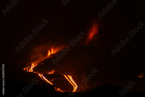 Eruption of Volcano Tajogaite, Cumbre Vieja, La Palma