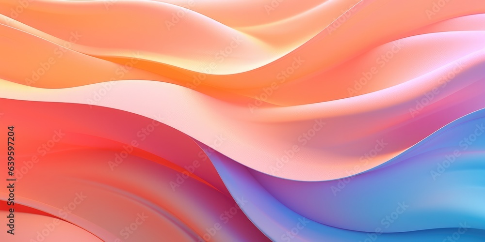 Abstract colorful pastel vibrant curves swirl wave on background. Flow liquid lines design element, generative ai Abstract colorful pastel vibrant curves swirl wave on background. Flow liquid lines design element, generative ai