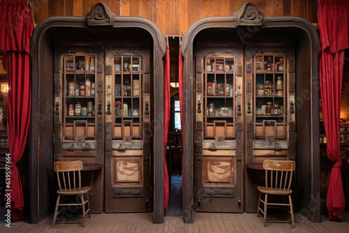 Old western style saloon doors
