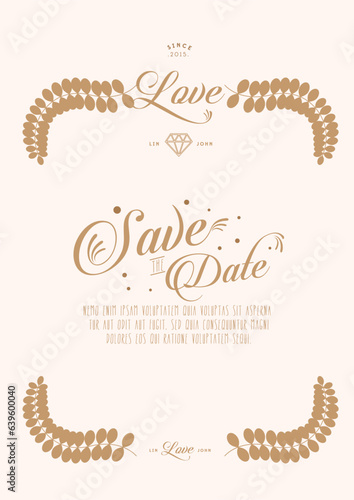 Great gastby Wedding invitation. Wedding anniversary. Wedding invitation. Valentines day greetings