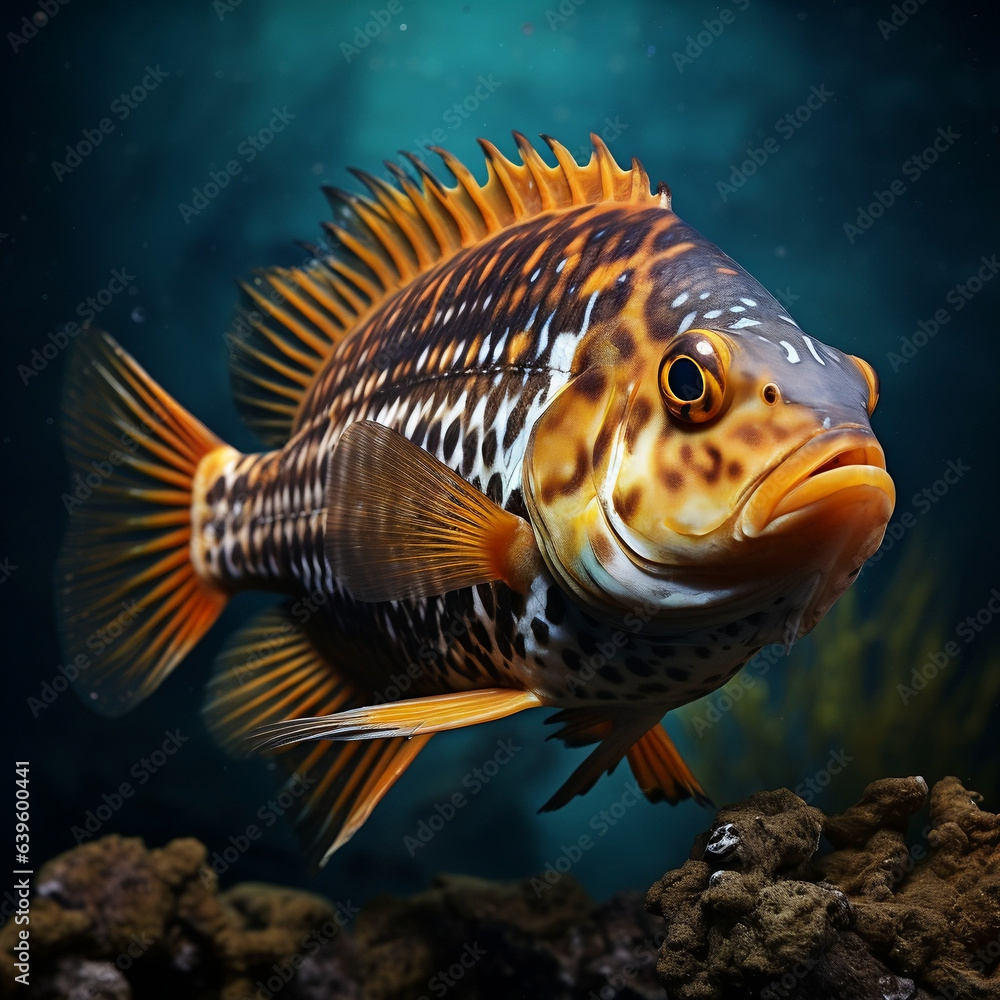 Fototapeta premium cichlid fish 