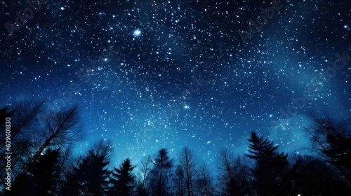 starry night sky. Generative AI