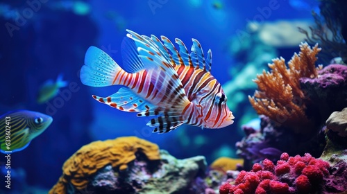 coral reef in aquarium. Generative AI © ArtSpree