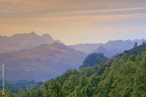 Mountains in the valley of La Ripera near Panticosa ski resort