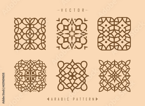 arabic pattern art middle eastern style pattern