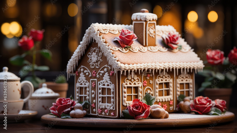 Ornate Gingerbread House
