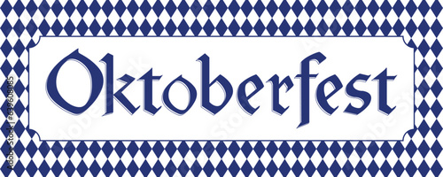 Oktoberfest Lettering. Beer Festival Oktoberfest handwritten text.