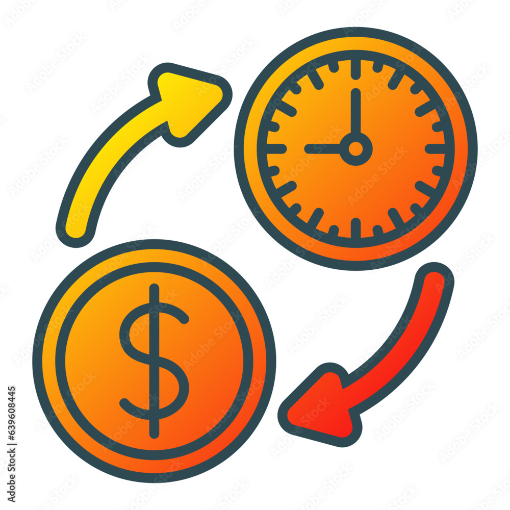 Time Is Money Icon Time Is Money Icon