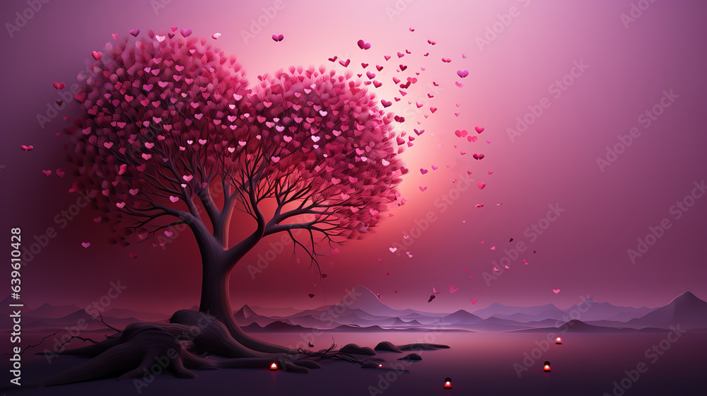 Floral valentine's day card. Generative Ai Floral valentine's day card. Generative Ai