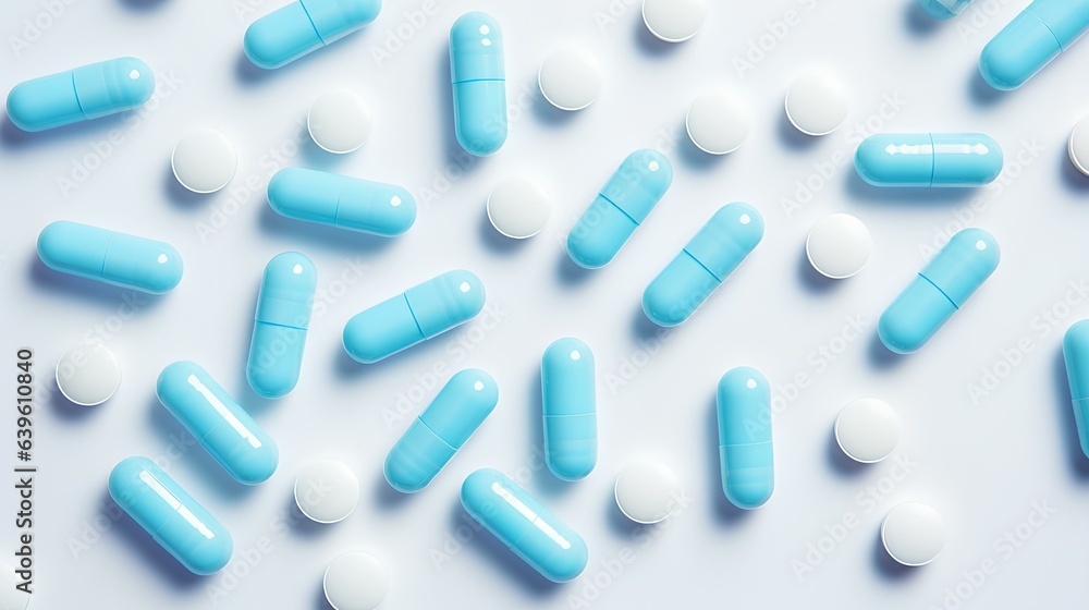 Pills on a white background. Pills on a white background.