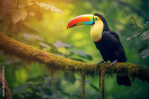 toucan on a tree generative ai