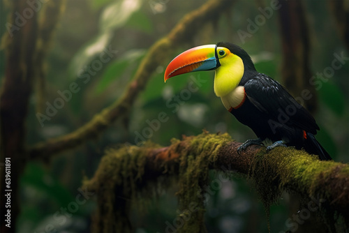 toucan in the jungle  generative ai