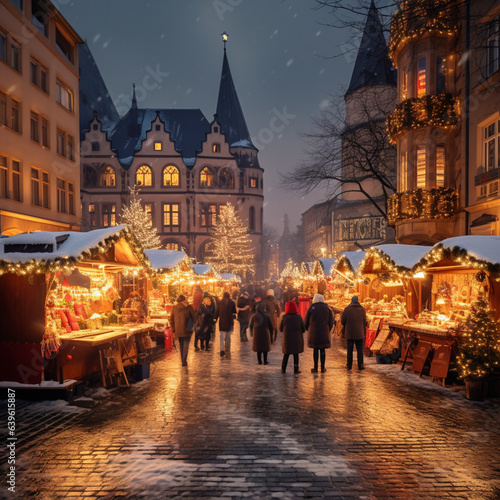 Christmas market in Germany.