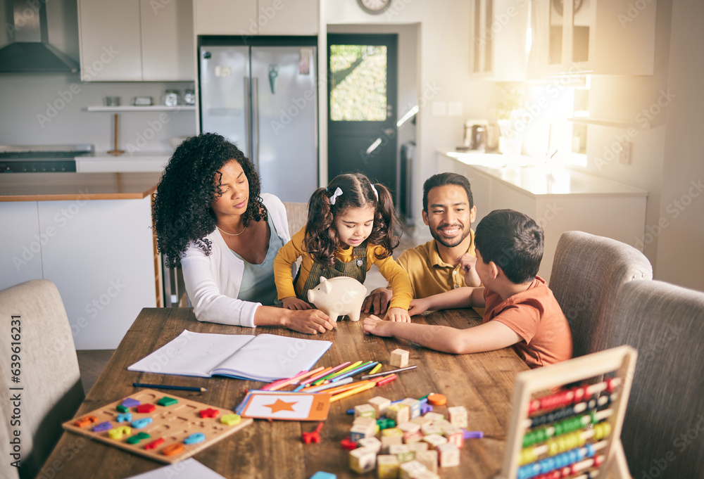 Homework, parents and children with education, talking and studying with knowledge in a living room. Family, mother and father with kids, students and elearning with conversation studying or activity Homework, parents and children with education, talking and studying with knowledge in a living room. Family, mother and father with kids, students and elearning with conversation studying or activity