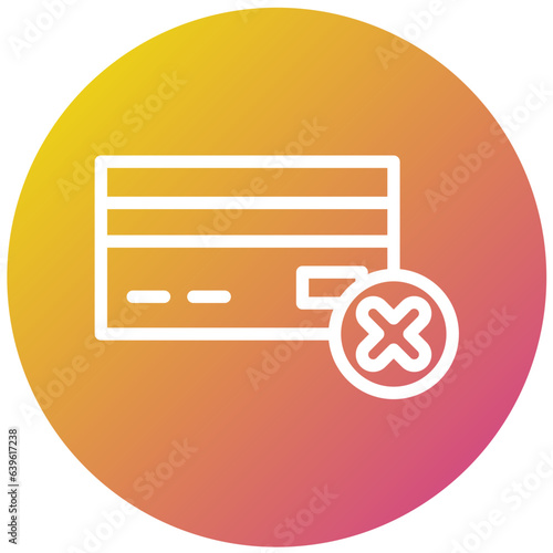 Payment failed Vector Icon Design Illustration