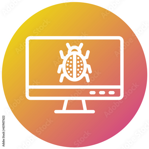 Debug Vector Icon Design Illustration
