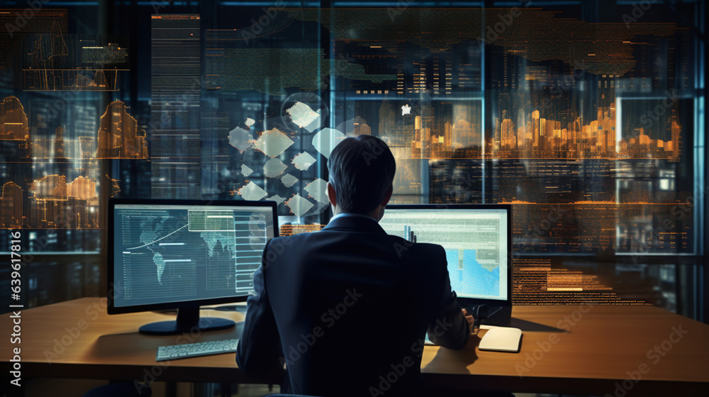 man business information technology work man business information technology work