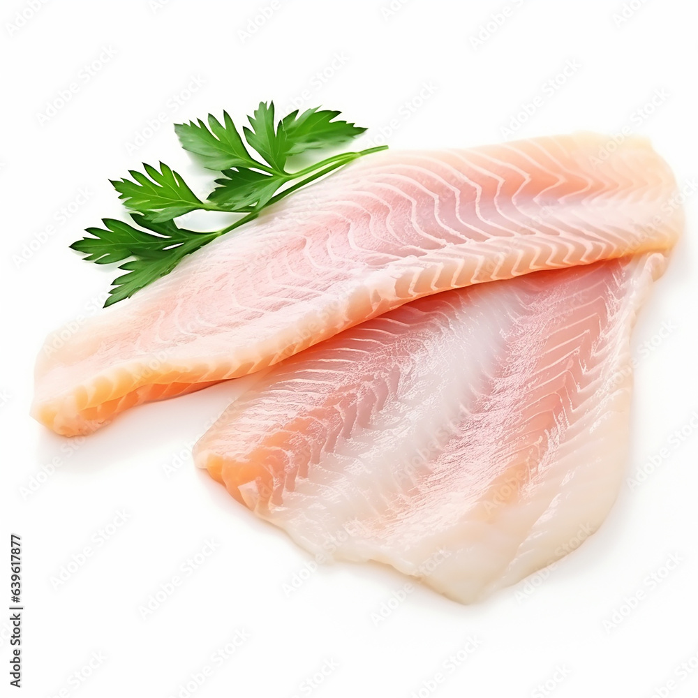 fresh chicken Slices Isolated white background fresh chicken Slices Isolated white background