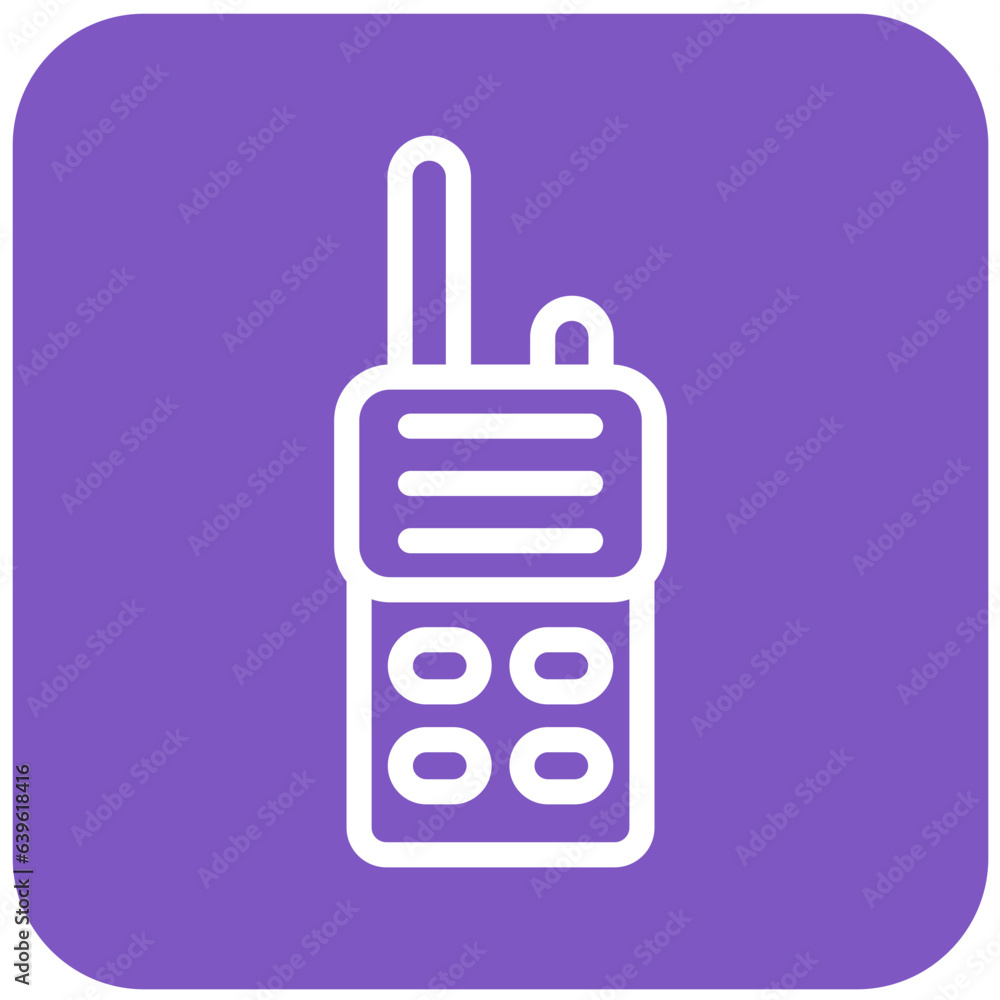 Walkie talkie Vector Icon Design Illustration Walkie talkie Vector Icon Design Illustration