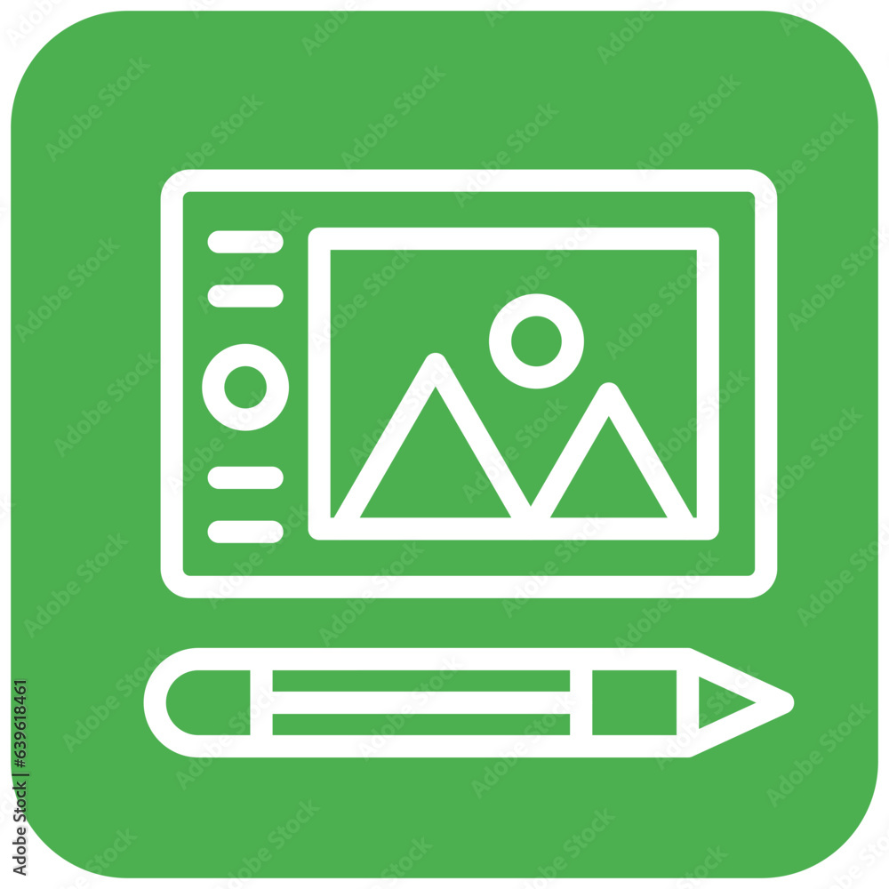 Graphic tablet Vector Icon Design Illustration Graphic tablet Vector Icon Design Illustration