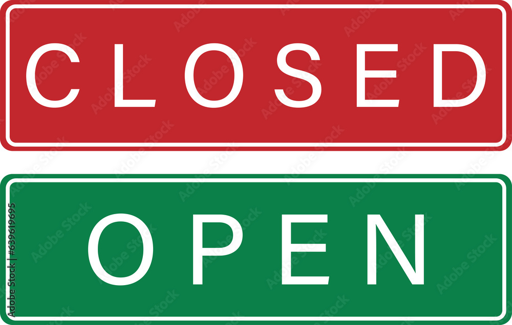 Printable isolated label sticker Yes We Are Open and Sorry We Are ...