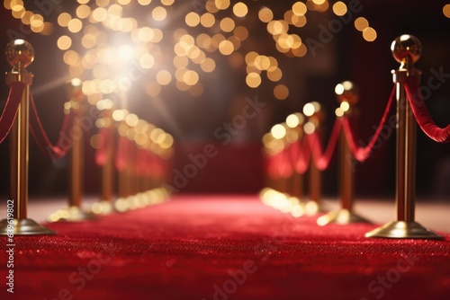 Fotografia red carpet luxury on gala premier or top artist show with gold chain