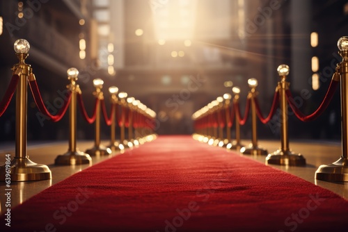 red carpet luxury on gala premier or top artist show with gold chain 