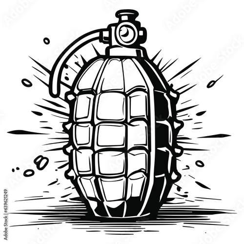 hand grenade illustration