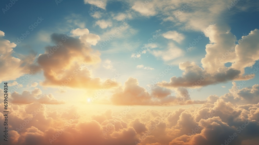 Sun rays and clouds N002 Sun rays and clouds N002