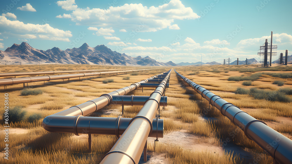 Flow of Vital Energy: Oil Pipeline Network in Action