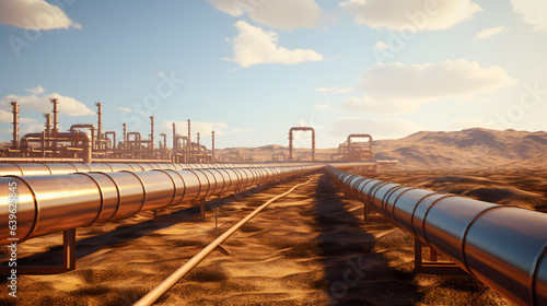 Flow of Vital Energy: Oil Pipeline Network in Action