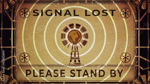 Signal Lost, Please Stand By. Vintage standby retro screen