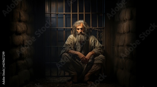 Paul apostle in prison photo