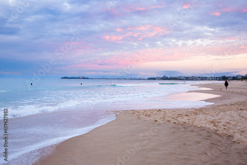 pastel beach sunshine coast sunset photo
